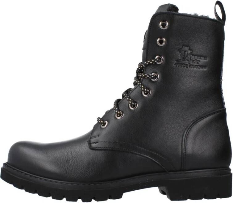 Panama Jack Lace-up Boots Black Dames