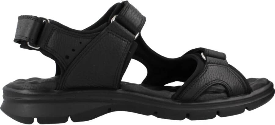 Panama Jack Platte Sandalen met Plakband Black Heren