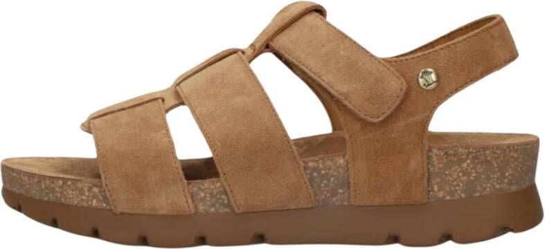 Panama Jack Stijlvolle Cognac Sandalen Brown Dames