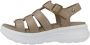 Panama Jack Stijlvolle Platte Sandalen Beige Dames - Thumbnail 1