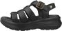 Panama Jack Stijlvolle Platte Sandalen Black Dames - Thumbnail 1