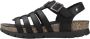 Panama Jack Stijlvolle platte sandalen voor vrouwen Black Dames - Thumbnail 1