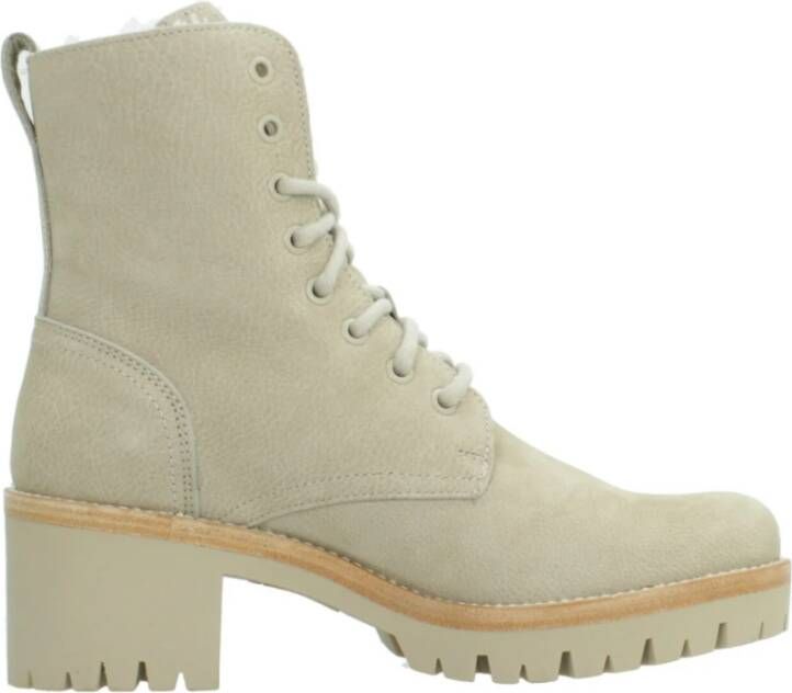 Panama Jack Stijlvolle Veterschoenen met Hakken Beige Dames