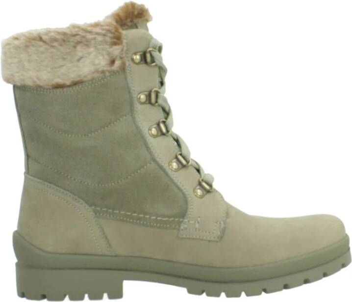 Panama Jack Women's Tuscani B26 Winterschoenen beige olijfgroen