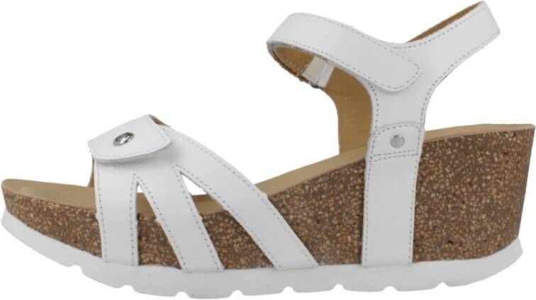 Panama Jack Zomer Platte Sandalen White Dames