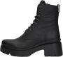 Panama Jack Porty B1 Veterboots Laarzen Met Veters Dames Zwart - Thumbnail 3