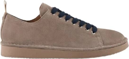 Panchic Beige Suède Veterschoenen Sneakers Aw24 Brown Heren