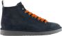 Panchic Blauwe Suède Sneakers met Oranje Veters Blue Heren - Thumbnail 4