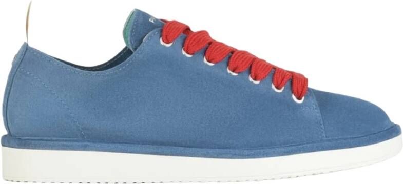 Panchic Blauwe Suède Veterschoenen Blue Heren