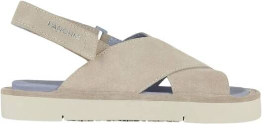 Panchic Flat Sandals Beige Dames