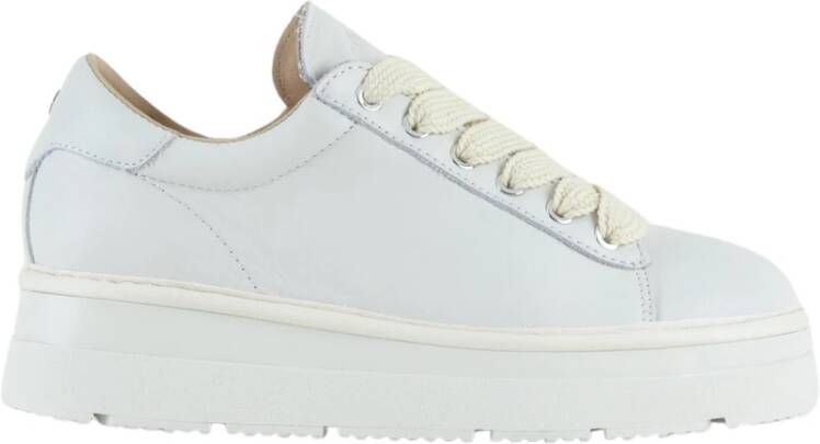 Panchic IJsleren veterschoenen voor dames White Dames