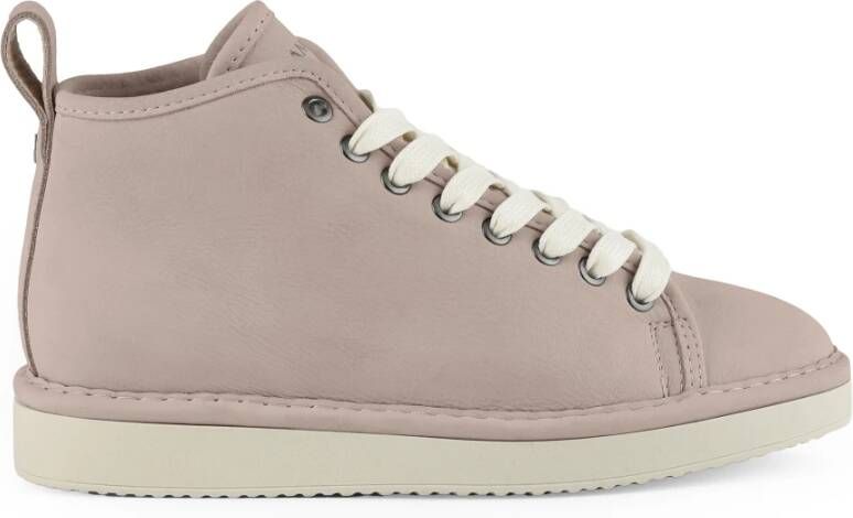 Panchic Ivoor Nubuck Enkellaarzen Beige Dames