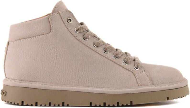 Panchic Leren Veterschoenen voor Heren Beige Heren