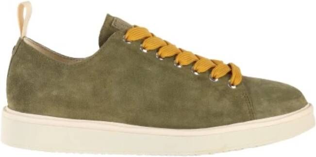 Panchic Leren Vetersneakers Green Heren