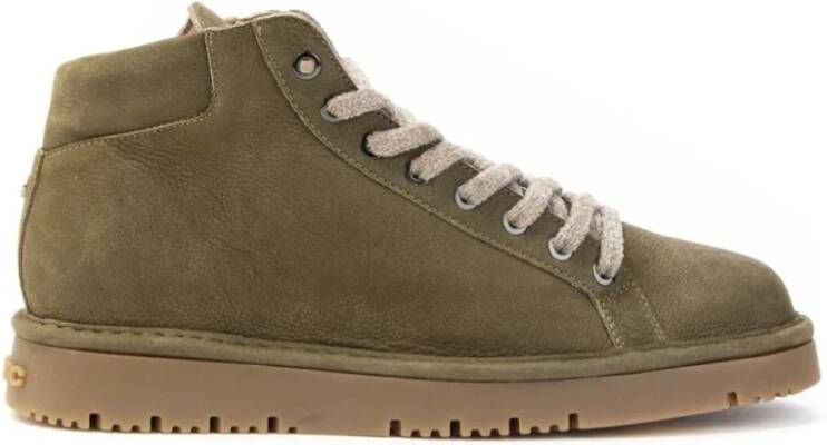 Panchic Militair Groene Suède Veterschoenen Green Heren