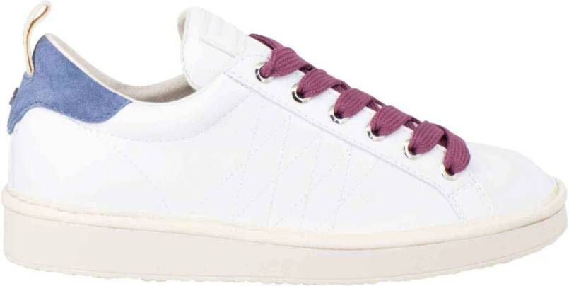 Panchic Witte Veterschoenen met Blauwe en Roze Accenten White Dames