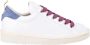 Panchic Witte Veterschoenen met Blauwe en Roze Accenten White Dames - Thumbnail 1