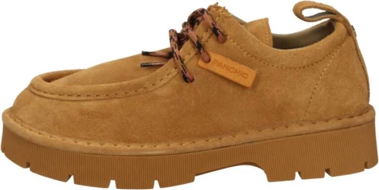 Panchic Stijlvolle Veterschoenen voor Mannen Brown Dames