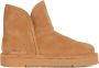 Panchic Suede Bont Gevoerde Laars Brown Dames - Thumbnail 1