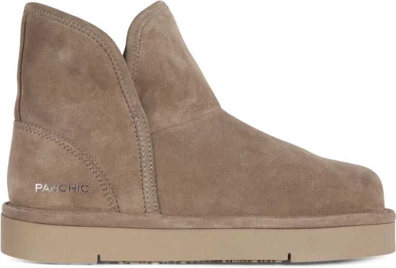 Panchic Suede Bontgevoerde Laars Brown Dames