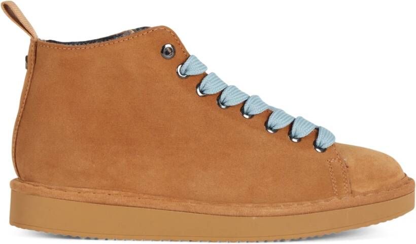 Panchic Suede Chukka Boot met Faux Fur Voering Brown Dames