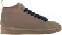 Panchic Suède Kobalt Microfiber Gevoerde Schoenen Beige Heren - Thumbnail 1