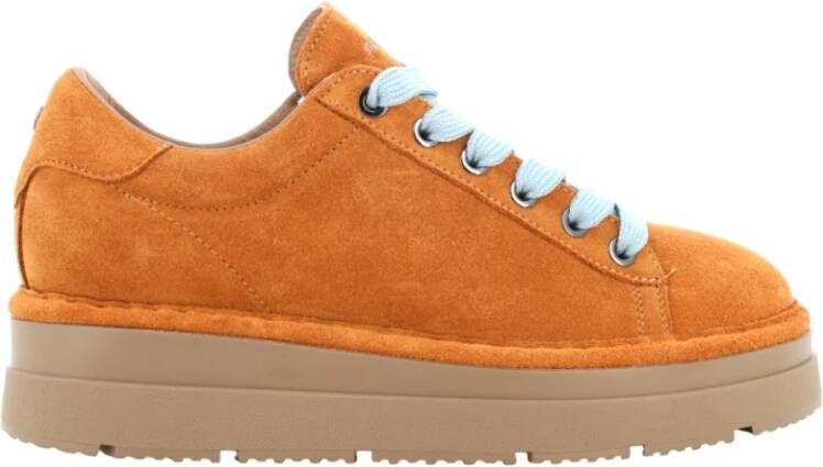 Panchic Suede Lace-Up Sneakers Brown Dames