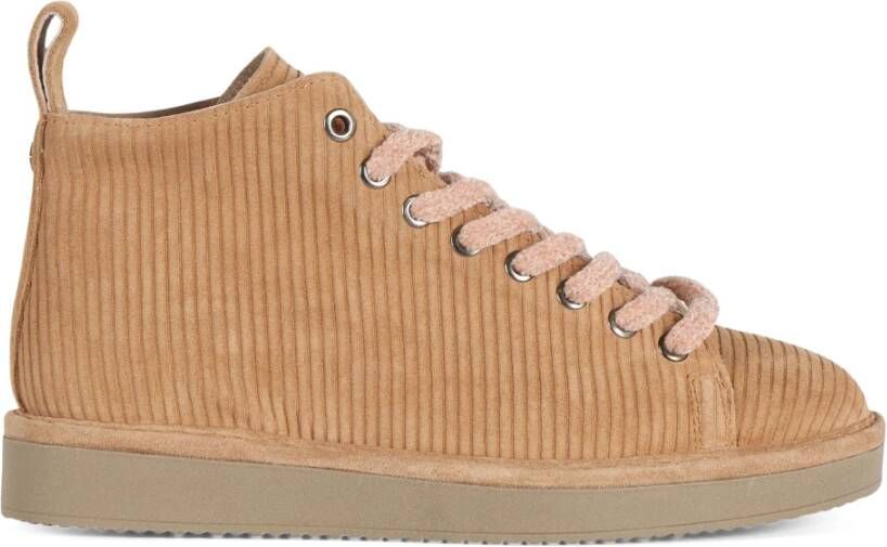 Panchic Suede Ribbed Sneaker Brown Dames