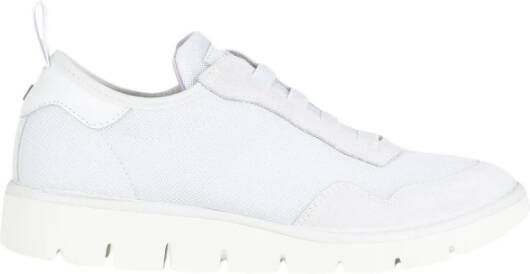 Panchic Witte Mesh Instappers met Suède White Dames