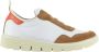 Panchic Witte Nylon Slip-Ons met Suède Inzetstukken White Dames - Thumbnail 1