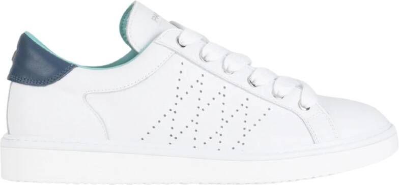 Panchic Witte Veterschoenen met Blauwe Spoiler White Heren