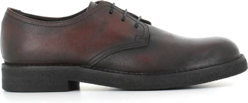 Pantanetti Bruin Leren Derby Schoenen Brown Heren