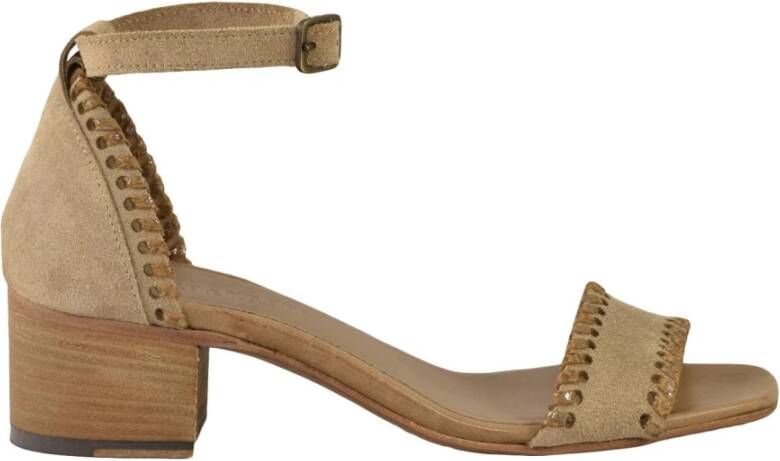 Pantanetti Leren Schoenen 100% Leren Zool Beige Dames