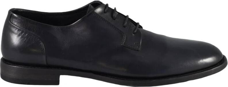 Pantanetti Leren Schoenen Black Heren