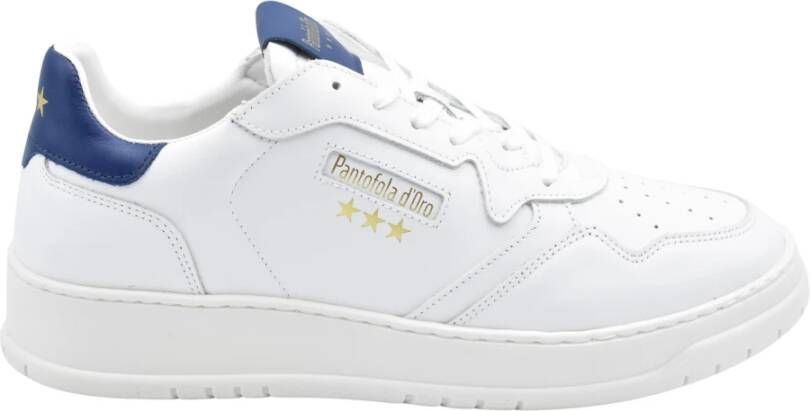 Pantofola D'Oro Blauw Witte Veterschoenen Aw24 White Heren