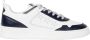 Pantofola D'Oro Blauwe Leren Sneaker met Drie-Sterren Logo Blue Heren - Thumbnail 1