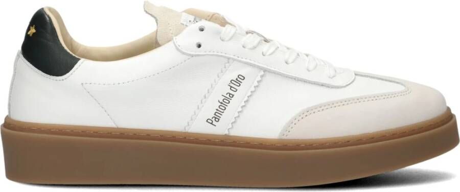 Pantofola D'Oro Casual Leren Lage Sneakers White Heren