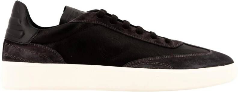 Pantofola D'Oro Elegante Heren Leren Sneakers Black Heren