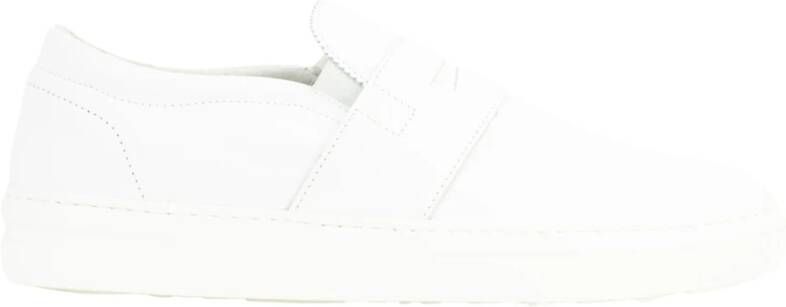 Pantofola D'Oro Elegante Heren Sneakers Wit Leer White Dames