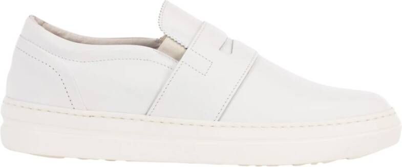 Pantofola D'Oro Elegante Heren Sneakers Wit Leer White Heren