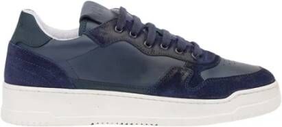 Pantofola D'Oro Leren Sneakers Verhoog Stijl Veelzijdig Blue Heren