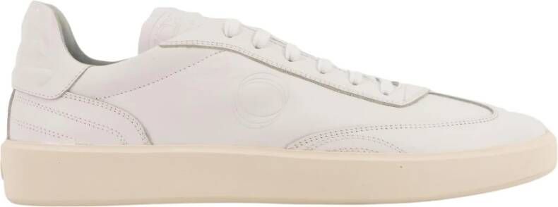 Pantofola D'Oro Platte leren sneakers voor mannen White Heren