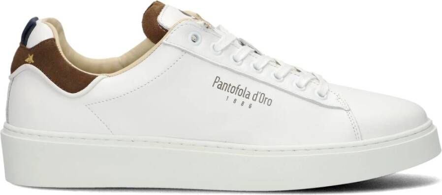 Pantofola D'Oro Witte Lage Top Sneakers Elba White Heren