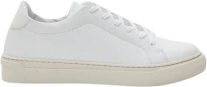 Pantofola D'Oro Witte Leren Eleganza Sneakers White Heren