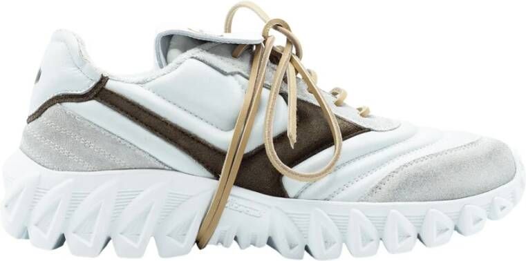 Pantofola D'Oro Witte Leren Sneaker Modern Ontwerp White Heren