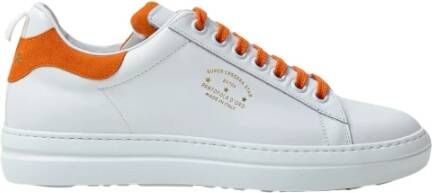 Pantofola D'Oro Witte Leren Sneakers Klassieke Stijl White Heren