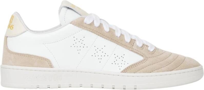 Pantofola D'Oro Witte Leren Wembley Sneakers White Heren