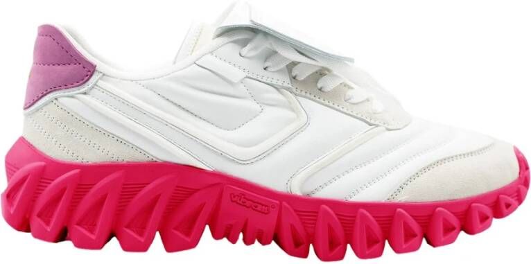 Pantofola D'Oro Witte Retro-geïnspireerde Multicolor Veterschoenen White Dames