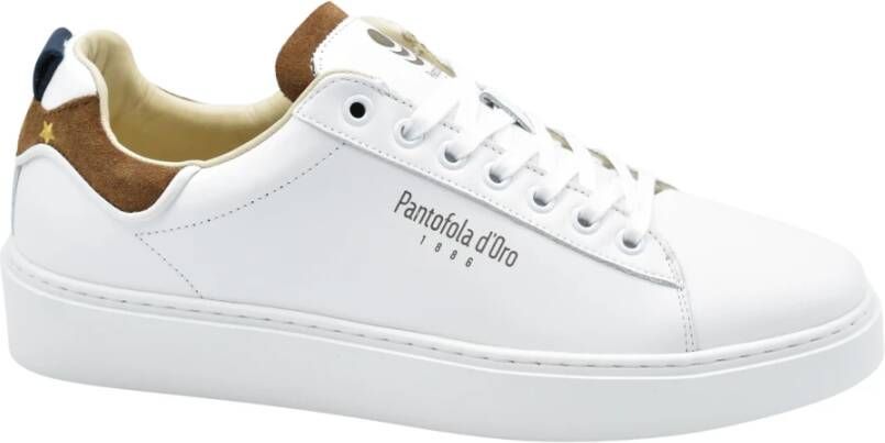 Pantofola D'Oro Witte Veterschoenen Elegante Stijl White Heren