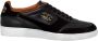 Pantofola D'Oro Zwarte leren retro voetbalsneakers Black Heren - Thumbnail 1